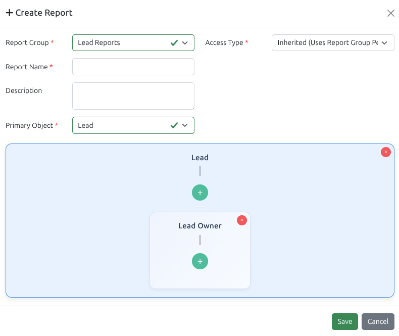 Report Plus Dynamic Report Creation View in VheTM